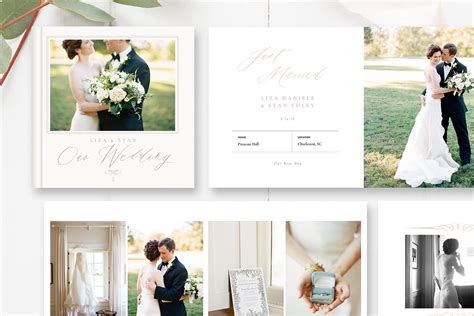 Wedding Album Template PSD | Creative Magazine Templates ~ Creative Market