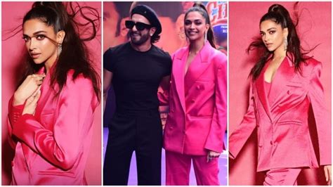 Deepika Padukone with Ranveer Singh promotes Cirkus song Current Laga Re in chic pink suit ...