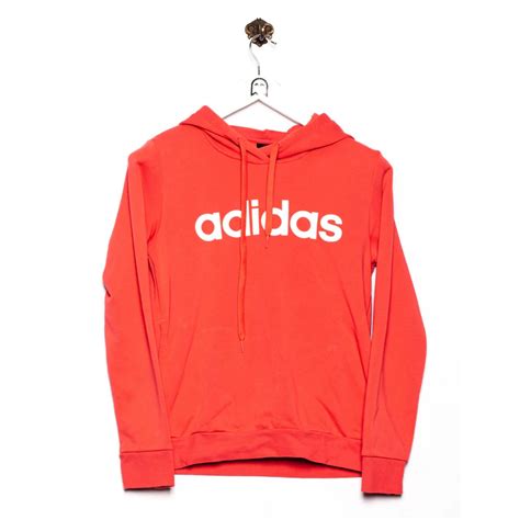 Adidas Vintage adidas Hoodie Logo Print Red | Grailed