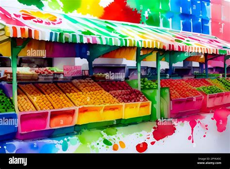 market stall at street food Stock Photo - Alamy