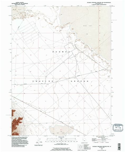 Classic USGS Dugway Proving Ground NW Utah 7.5'x7.5' Topo Map – MyTopo ...