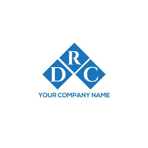 DRC letter logo design on white background. DRC creative initials letter logo concept. DRC ...