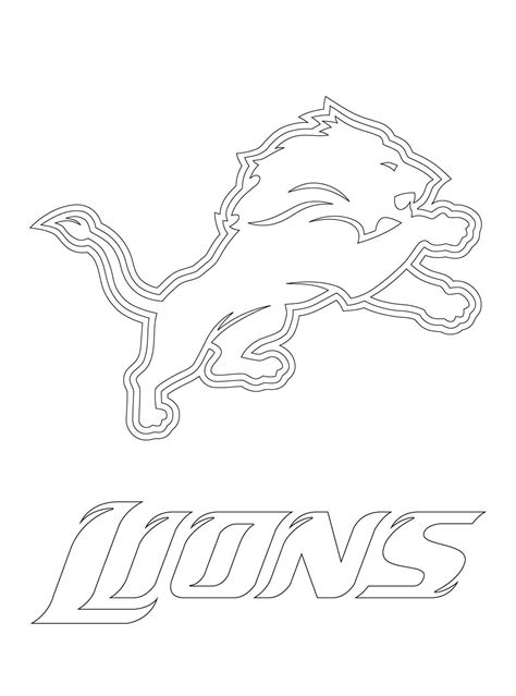 Detroit Lions Coloring Pages Pdf Printable - Coloringfolder.com ...