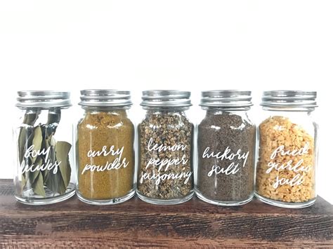 Custom spice jars. Kitchen organization. | Organization decor, Spice jars, Custom homes