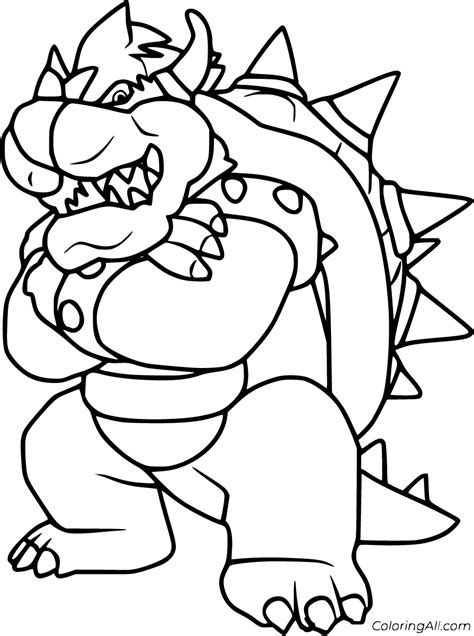 Bowser Coloring Pages (20 Free Printables) - ColoringAll