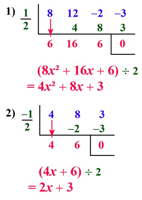 Dividing Polynomials Synthetic Division Worksheet