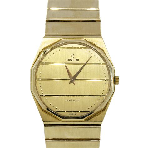 Concord 14k Yellow Gold Nine/Quartz Watch