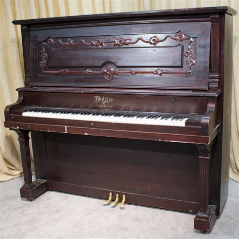 Walters Upright Grand Piano - Antique Piano Shop