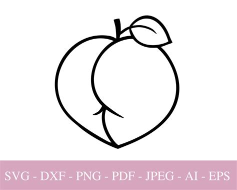 Wall Décor Peach Clipart Georgia Peach Svg Peach Cut File Peachy SVG ...