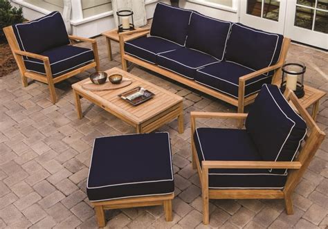 Teak Deep Seating Patio Furniture: Outdoor Sectionals & Sets