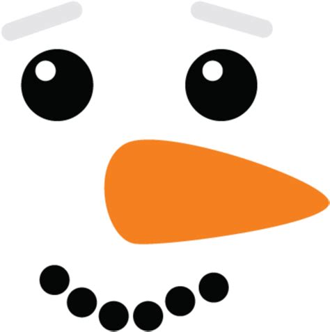 Download #snowman-face - Carrot Snowman Nose Clipart - Png Download (#5411021) - PinClipart