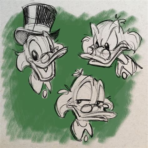 Super rough Classic #Ducktales Scrooge, or at least, how I used to draw ...