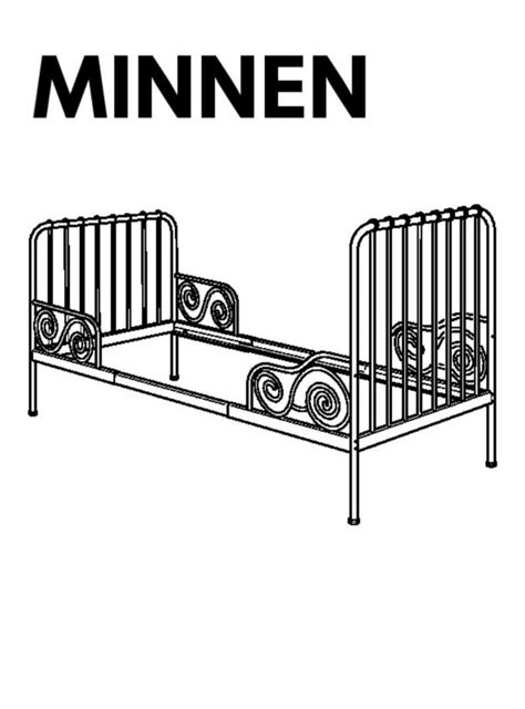 Ikea Minnen bed frame, Babies & Kids, Baby Nursery & Kids Furniture, Childrens' Beds on Carousell