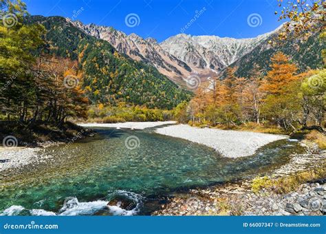 Kamikochi in the autumn stock image. Image of baldpine - 66007347