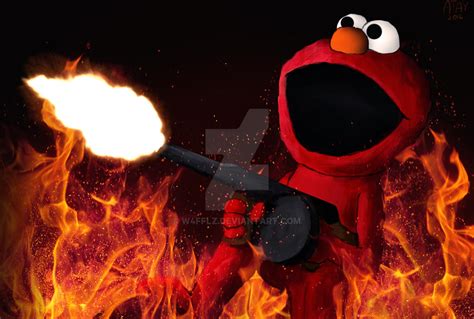 Muppets Gone Bad: ELMO by w4fflz on DeviantArt