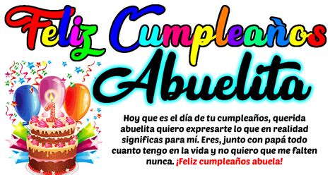 🎈🍰 Frases y mensajes de cumpleaños para un abuela, ¡ Feliz cumpleaños Abuelita ! 🎈🍰🎊🍰🎈 | Tarjetitas