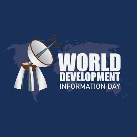 Vector illustration of World Development Information Day. Simple and elegant design 13046634 ...