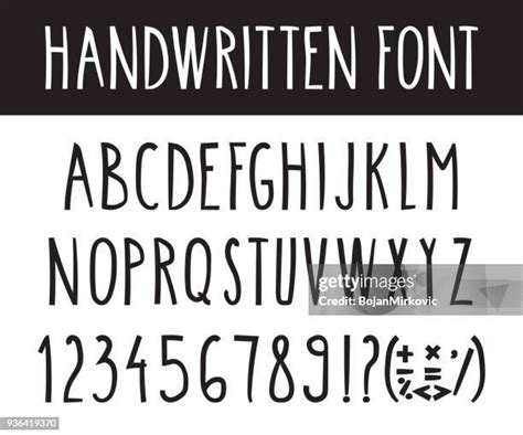 Hand Lettering Fonts Alphabet