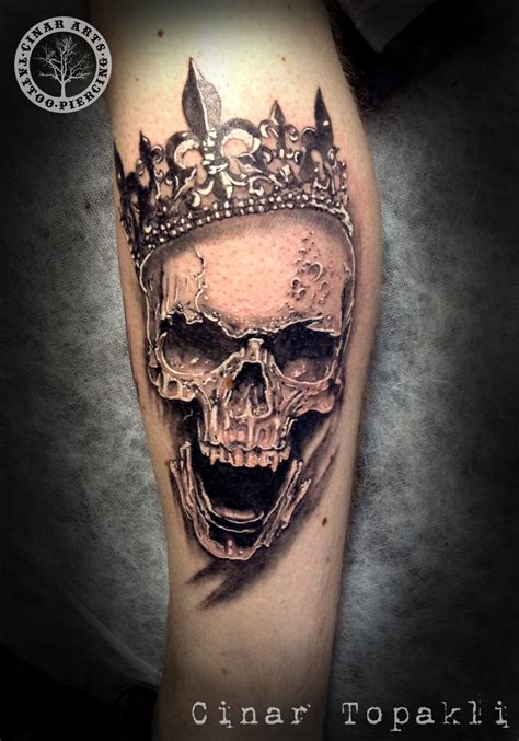 Skull King Crown Tattoo