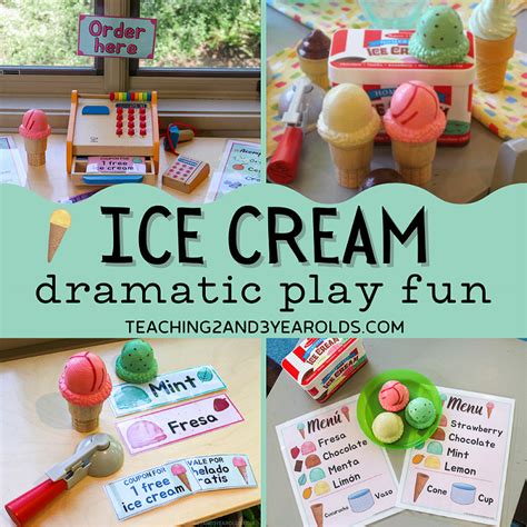 Toddler and Preschool Ice Cream Dramatic Play