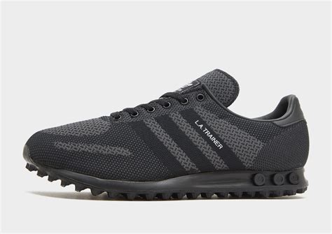 Black adidas Originals LA Trainer Woven | JD Sports