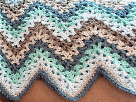 Crochet V Stitch Ripple Afghan | AllFreeCrochetAfghanPatterns.com