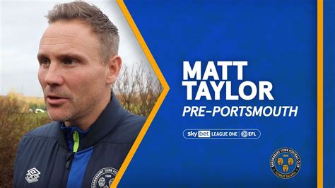 Pre-Portsmouth | Matt Taylor looks ahead to Pompey game, injury update ...