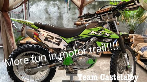 KLX 150L modified (more fun in motor trail)| team Castelaloy - YouTube