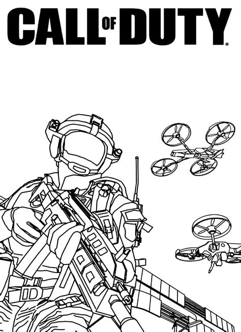 Coloriage Call of Duty Modern Warfare - télécharger et imprimer gratuit sur ColoriageEnfant.Com