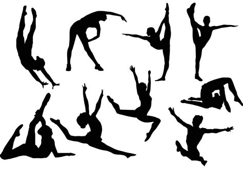 Free Gymnastics Silhouette Vector. Choose from thousands of free vectors, clip art designs ...