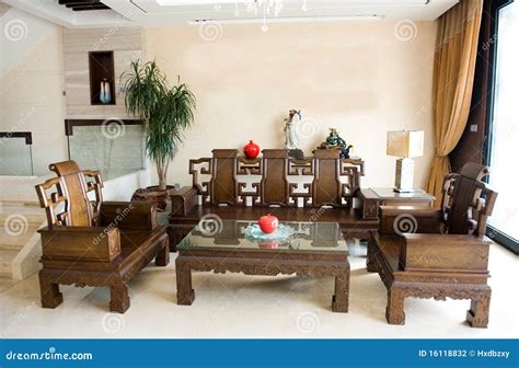 Chinese living room stock photo. Image of estate, chairs - 16118832