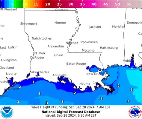 NOAA Graphical Forecast for Louisiana