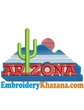 Arizona Wildcats Logo Embroidery Design | Wildcats Mascot Embroidery