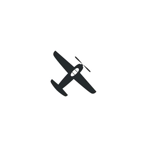 Premium Vector | Old airplane vector icon illustration