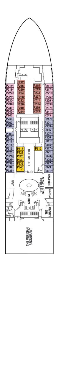 Azura Deck plan & cabin plan