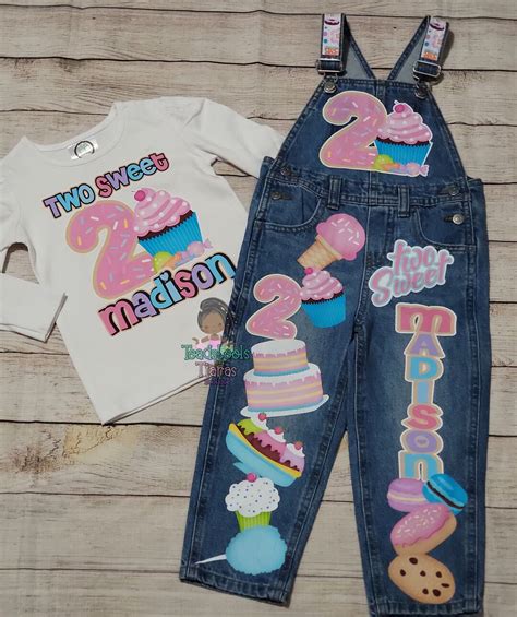 Two Sweet Birthday Outfit, 2nd Birthday Overall Outfit, Birthday Overall Outfit, Any Age, Any ...