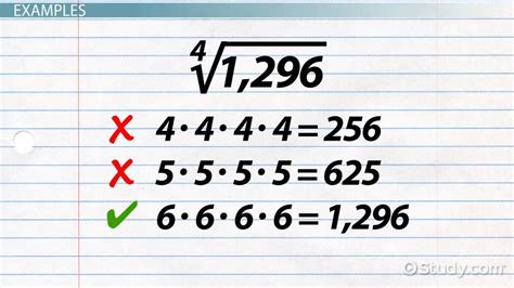 How to Find the Fourth Root of a Number - Lesson | Study.com