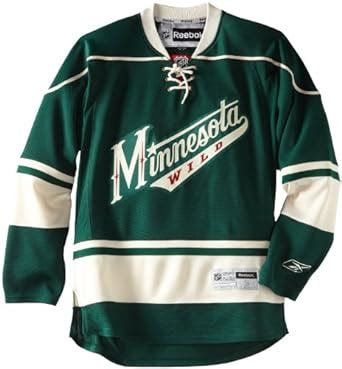 Amazon.com : NHL Minnesota Wild Premier Jersey, Green, Small : Sports Fan Hockey Jerseys : Clothing