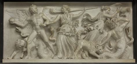 Pergamon Altar South frieze, detail miniature reconstruction: Cornell Cast Collection