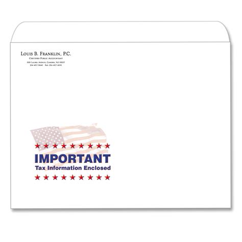 Flag Important Client | Tax Return Envelope | Mines Press