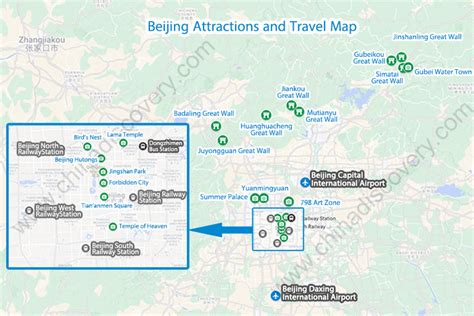 Beijing Attractions Map 2025 - Find Main Attractions in Beijing