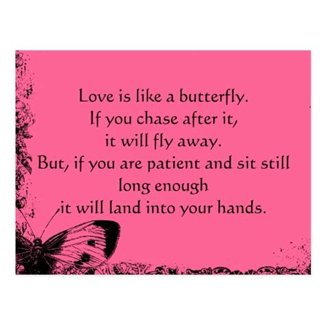 Love is Like A Butterfly Postcard | Zazzle