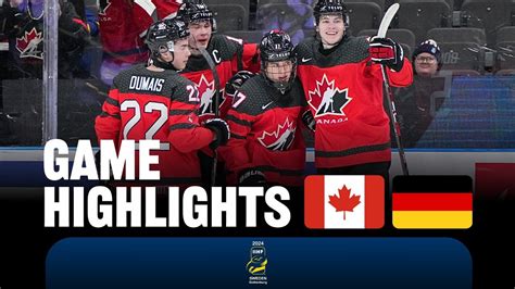 Highlights: Canada vs Germany | 2024 #WorldJuniors - YouTube