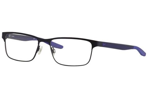 Nike Men's Eyeglasses 8130 001 Satin Black Full Rim Optical Frame 56mm | EyeSpecs.com