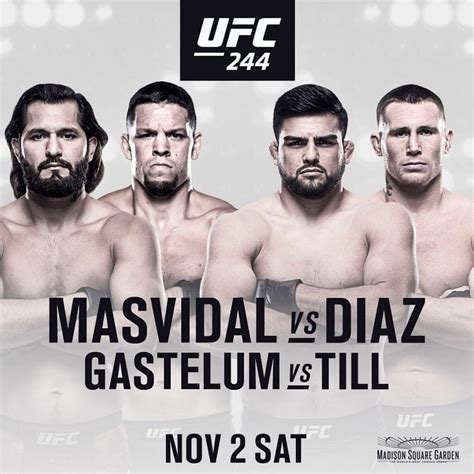 UFC 244: Masvidal vs Diaz | UFC News, Results & Match Card