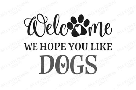 Welcome Paw Print SVG Welcome Sign Svg Paw Print Svg Dog Welcome Sign, Paw Print, Svg ...