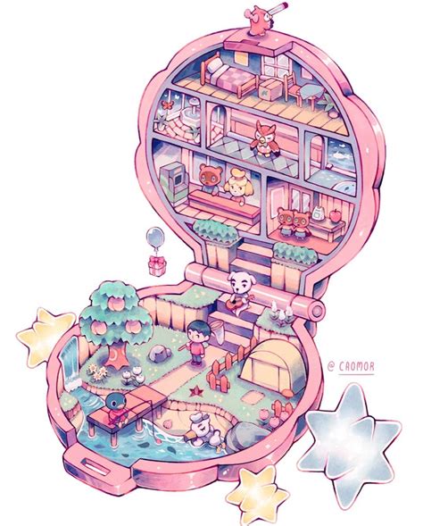 Adorable Animal Crossing Polly Pocket Fanart - myPotatoGames