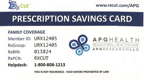 Prescription Savings Card - APG Health