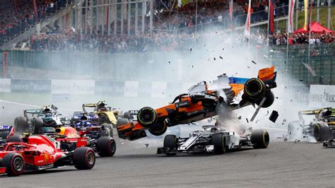 In Pics: Fernando Alonso suffers huge crash, flies over other car at Belgium GP