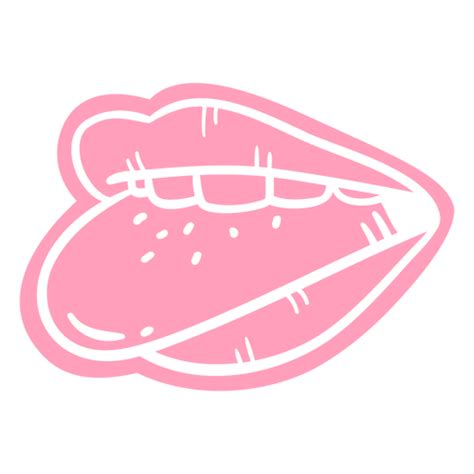 Mouth With Tongue Out Profile Cut Out PNG & SVG Design For T-Shirts